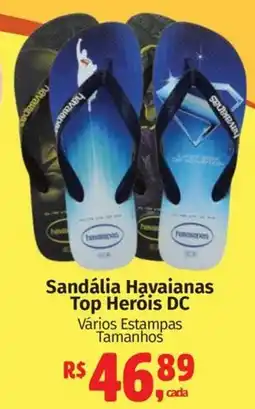 Supermercados Mateus Sandália Havaianas Top Heróis DC oferta