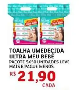 Assaí Atacadista Toalha umedecida ultra meu bebê oferta