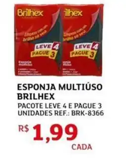 Assaí Atacadista Esponja multiúso brilhex oferta
