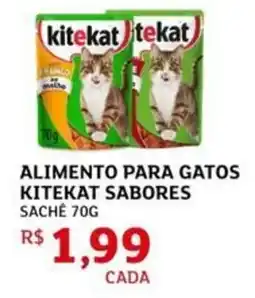 Assaí Atacadista Alimento para gatos kitekat sabores sachê oferta