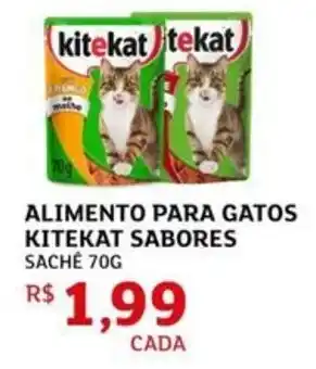 Assaí Atacadista Alimento para gatos kitekat sabores sachê oferta