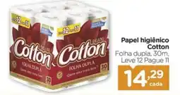 Carrefour Papel higiênico Cotton oferta