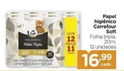 Carrefour Papel higiênico Carrefour Soft oferta