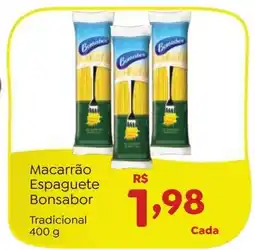 Novo Atacarejo Macarrão Espaguete Bonsabor Tradicional oferta