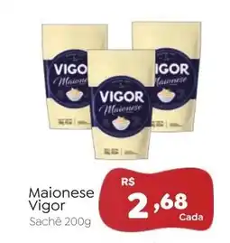 Novo Atacarejo Maionese Vigor Sachê oferta