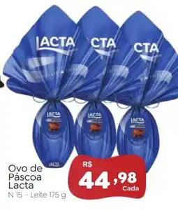Novo Atacarejo Ovo de Páscoa Lacta N 15 Leite oferta