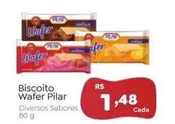 Novo Atacarejo Biscoito Wafer Pilar Diversos Sabores oferta