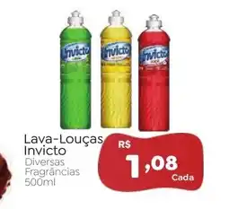Novo Atacarejo Lava-Louças Invicto Diversas Fragrâncias oferta