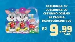 Bahamas Mix Coelhinho ou coelhinha ou cestinho coelho de páscoa montevérgine oferta