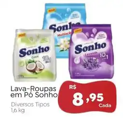 Novo Atacarejo Lava-Roupas em Pó Sonho Diversos Tipos oferta