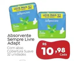 Novo Atacarejo Absorvente Sempre Livre Adapt oferta