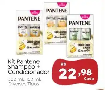 Novo Atacarejo Kit Pantene Shampoo + Condicionador oferta