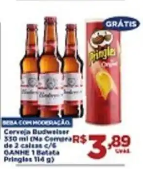 Tatico Cerveja Budweiser 350ml oferta