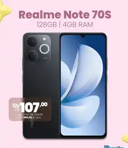 Lojas Becker Realme Note 70S 128GB | 4GB RAM oferta