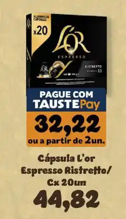 Supermercados Tauste Cápsula L'or Espresso Ristretto/ Cx 20un oferta