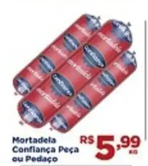 Mortadela Confianca peca ou pedaco