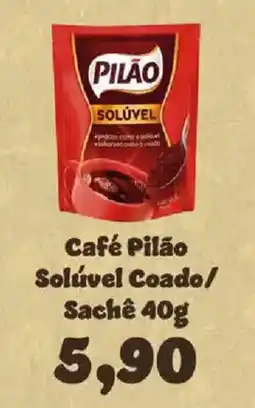 Supermercados Tauste Café Pilão Solúvel Coado/ Sachê oferta