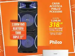 Lojas Cem Caixa acústica philco PCX35000 oferta