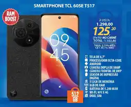 Lojas Cem Smartphone tcl 60SE T517 oferta