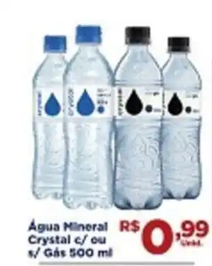 Tatico Agua Mineral Crystal c/ ou s/gas 500ml oferta