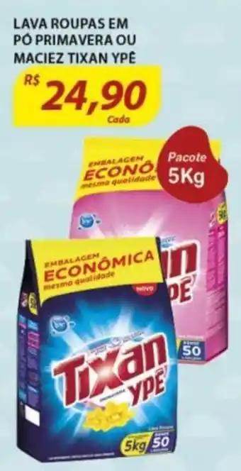 Assaí Atacadista Lava roupas em Po Primavera ou Maciez Tixan Ype 5kg oferta