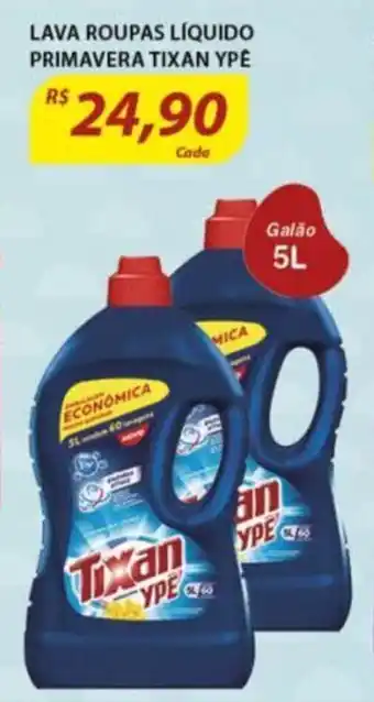 Assaí Atacadista Lava roupas Liquido Premavera Tixan Ype 5L oferta