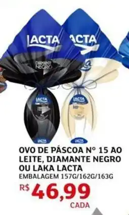 Assaí Atacadista Ovo de páscoa n° 15 ao leite, diamante negro ou laka lacta oferta