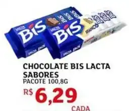 Assaí Atacadista Chocolate bis lacta sabores pacote oferta