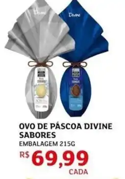 Assaí Atacadista Ovo de páscoa divine sabores embalagem oferta