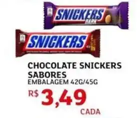 Assaí Atacadista Chocolate snickers sabores oferta