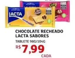 Assaí Atacadista Chocolate recheado lacta sabores tablete oferta