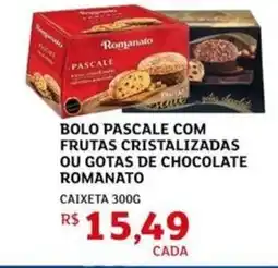 Assaí Atacadista Bolo pascale com frutas cristalizadas ou gotas de chocolate romanato oferta
