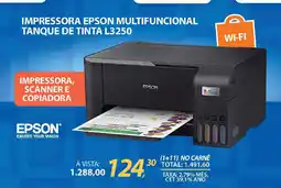 Lojas Cem Impressora epson multifuncional tanque de tinta l3250 oferta