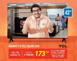 Lojas Cem Smart tv tcl qled s5k oferta