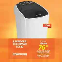 Lojas Cem Lavadora colormaq lcs20 oferta
