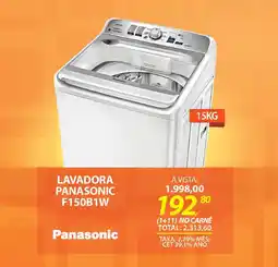 Lojas Cem Lavadora panasonic f150b1w oferta