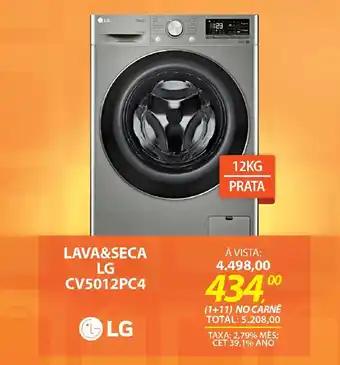 Lojas Cem Lava&seca lg CV5012PC4 oferta