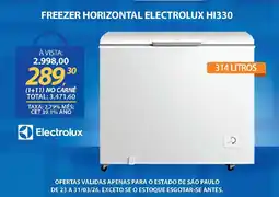 Lojas Cem Freezer horizontal electrolux hi330 oferta
