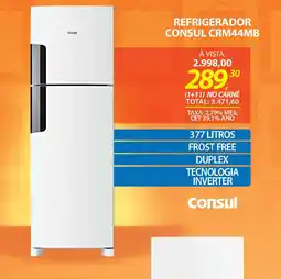 Lojas Cem Refrigerador consul crm44mb oferta
