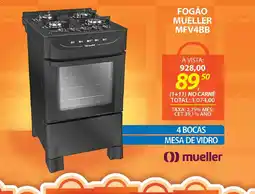 Lojas Cem Fogão mueller mfv4bb 4 BOCAS oferta