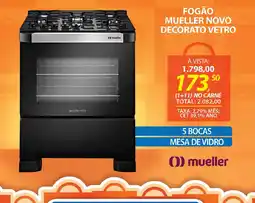 Lojas Cem Fogão mueller novo decorato vetro oferta