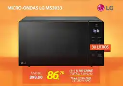 Lojas Cem Micro-ondas lg ms3033 oferta