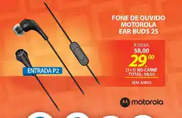 Lojas Cem Fone de ouvido motorola ear buds 2s oferta