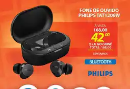 Lojas Cem Fone de ouvido philips tat1209w oferta