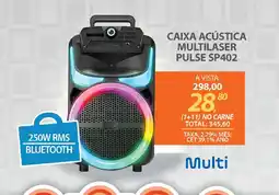 Lojas Cem Caixa acústica multilaser pulse sp402 oferta