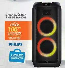 Lojas Cem Caixa acústica philips tax4209 oferta