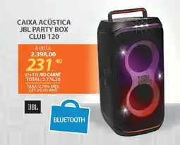 Lojas Cem Caixa acústica jbl party box club 120 oferta