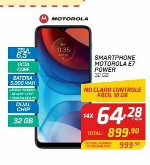 GBarbosa Smartphone motorola e7 power oferta