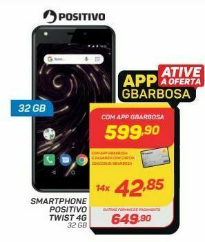 GBarbosa Smartphone positivo twist 4g oferta