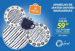 Lojas Cem Aparelho de jantar oxford margaridas oferta